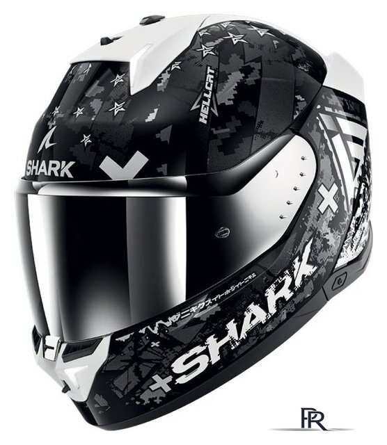 Мотошлем Shark Skwal i3 Hellcat (р. 2XL, черный/белый) - Изображение №1 — Интернет-магазин ПроЗаказ