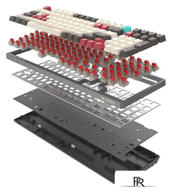 Клавиатура A4Tech Bloody S98 Pixels Red (Bloody BLMS Red Plus, нет кириллицы) - Изображение №19 — Интернет-магазин ПроЗаказ