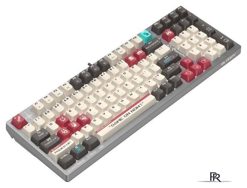 Клавиатура A4Tech Bloody S98 Pixels Red (Bloody BLMS Red Plus, нет кириллицы) - Изображение №2 — Интернет-магазин ПроЗаказ