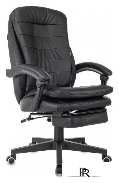 Офисное кресло Бюрократ T-9950MSG-F (черный, экокожа) - Изображение №1 — Интернет-магазин ПроЗаказ