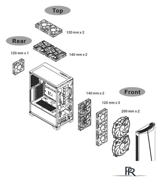 Корпус Thermaltake H350 TG RGB CA-1R9-00M1WN-00 - Изображение №11 — Интернет-магазин ПроЗаказ