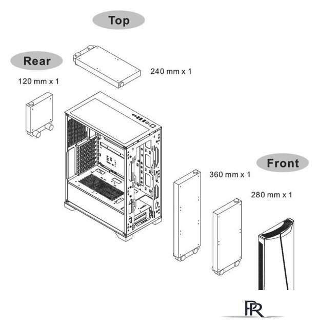 Корпус Thermaltake H350 TG RGB CA-1R9-00M1WN-00 - Изображение №10 — Интернет-магазин ПроЗаказ