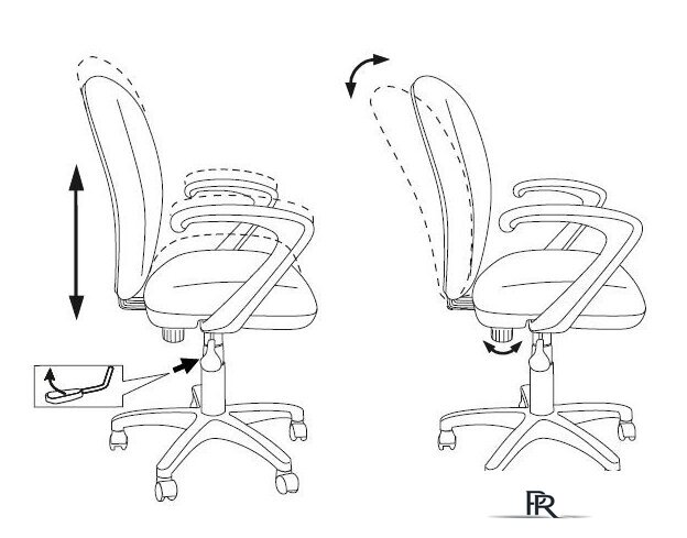 Компьютерное кресло Бюрократ KD-W10AXSN/STICK-PK (розовый) - Изображение №5 — Интернет-магазин ПроЗаказ