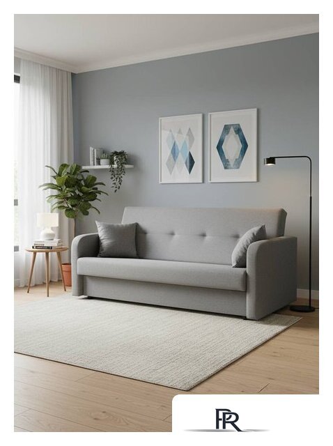 Диван Sundays Home Надежда (рогожка светло-серая) - Изображение №6 — Интернет-магазин ПроЗаказ