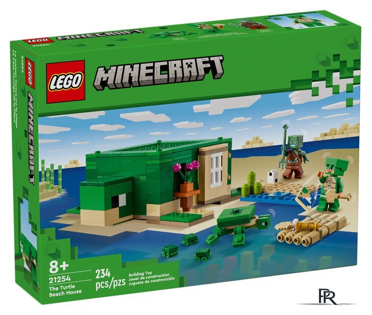 Конструктор LEGO Minecraft 21254 Домик на Черепашьем пляже - Изображение №1 — Интернет-магазин ПроЗаказ