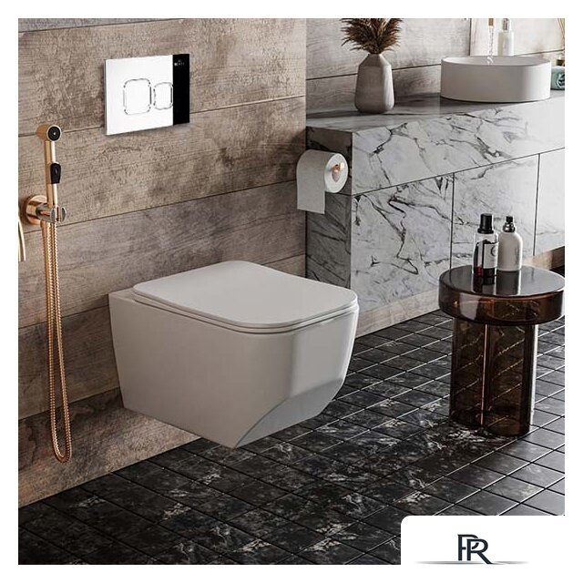 Унитаз подвесной Roxen Boro One Rimless 6 в 1 StounFix Dual Fresh 552158 (кнопка: хром) - Изображение №9 — Интернет-магазин ПроЗаказ