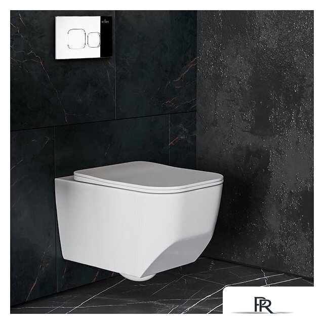 Унитаз подвесной Roxen Boro One Rimless 6 в 1 StounFix Dual Fresh 552158 (кнопка: хром) - Изображение №10 — Интернет-магазин ПроЗаказ