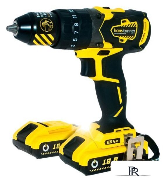 Ударная дрель-шуруповерт Hanskonner HCD1865BLI (с 2-мя АКБ) - Изображение №1 — Интернет-магазин ПроЗаказ