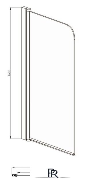 Стеклянная шторка для ванны Adema NFA-621 (тонированное стекло) - Изображение №2 — Интернет-магазин ПроЗаказ