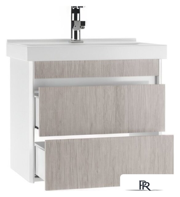  Домино Тумба под умывальник Fest 60 Uno подвесная с двумя ящиками В2 - Изображение №3 — Интернет-магазин ПроЗаказ