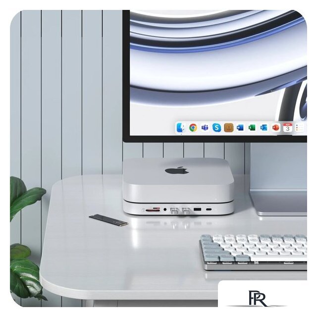 Док-станция Satechi Stand & Hub For Mac Mini / Studio With NVMe SSD Enclosure ST-GMMSHS - Изображение №6 — Интернет-магазин ПроЗаказ