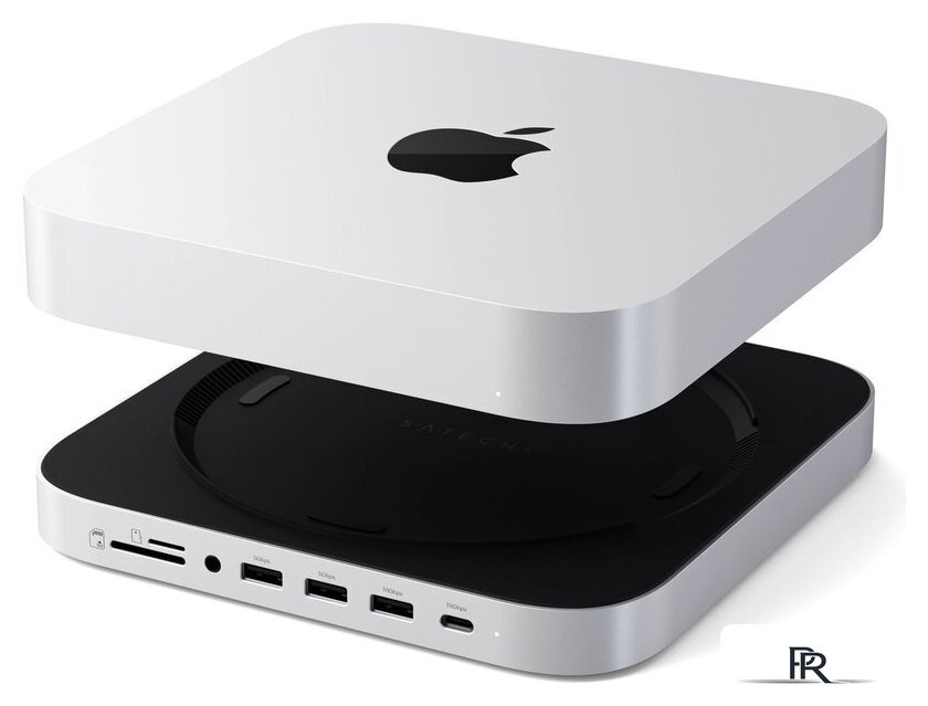 Док-станция Satechi Stand & Hub For Mac Mini / Studio With NVMe SSD Enclosure ST-GMMSHS - Изображение №5 — Интернет-магазин ПроЗаказ
