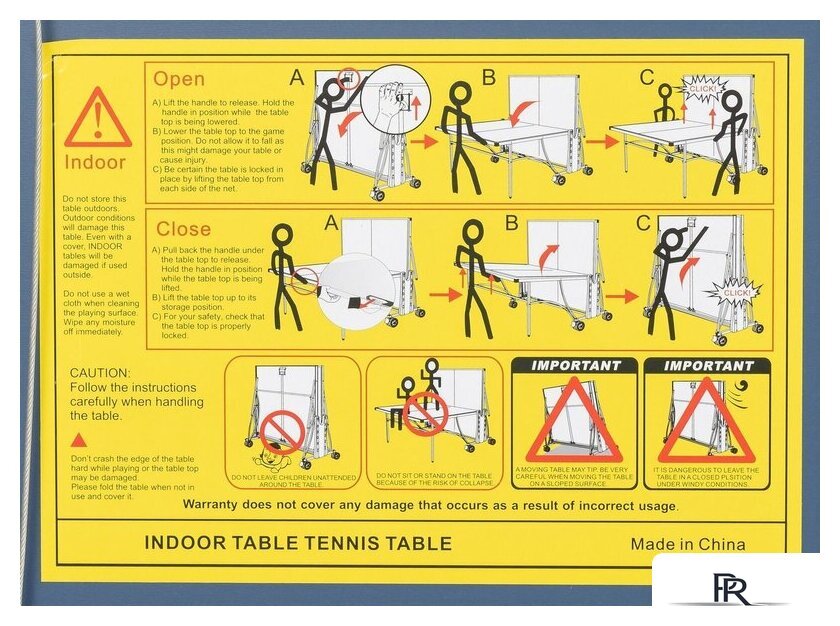 Теннисный стол Sundays P8016 - Изображение №21 — Интернет-магазин ПроЗаказ