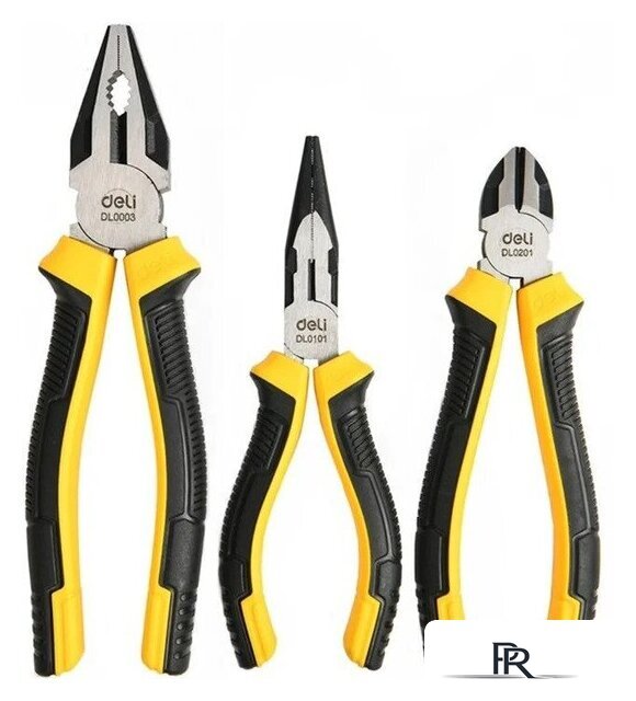 Набор пассатижей Deli DL0003-3 (3 предмета) - Изображение №1 — Интернет-магазин ПроЗаказ