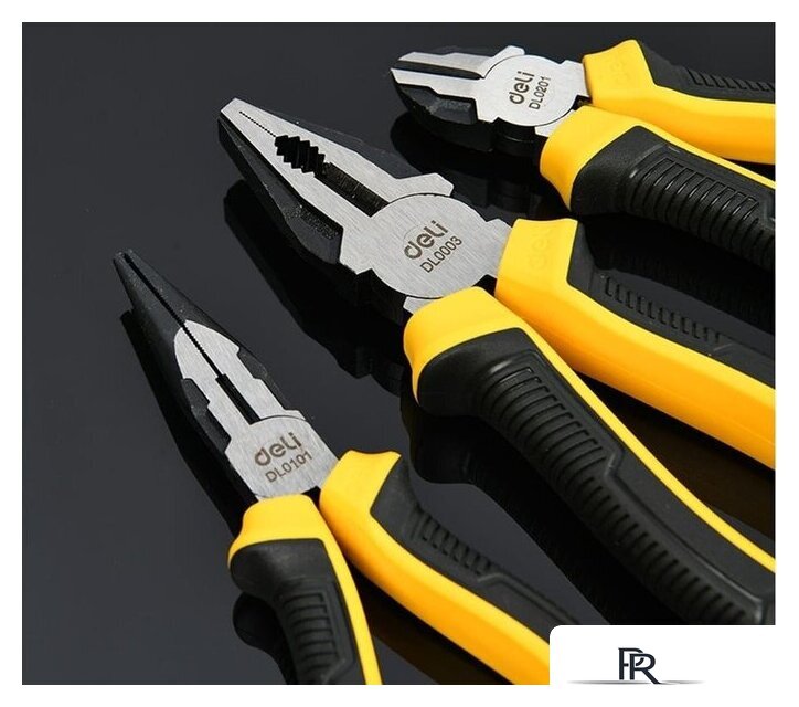 Набор пассатижей Deli DL0003-3 (3 предмета) - Изображение №3 — Интернет-магазин ПроЗаказ