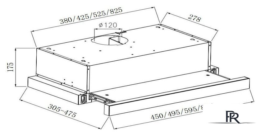 Кухонная вытяжка Weissgauff TEL 600 2M Black Glass - Изображение №2 — Интернет-магазин ПроЗаказ