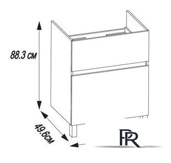  Акватон Тумба под умывальник Лайн 1A232101LF010 - Изображение №10 — Интернет-магазин ПроЗаказ