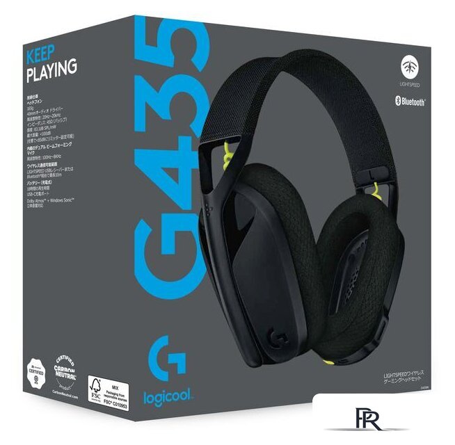 Наушники Logitech G435 Lightspeed (черный/неоновый желтый) - Изображение №5 — Интернет-магазин ПроЗаказ