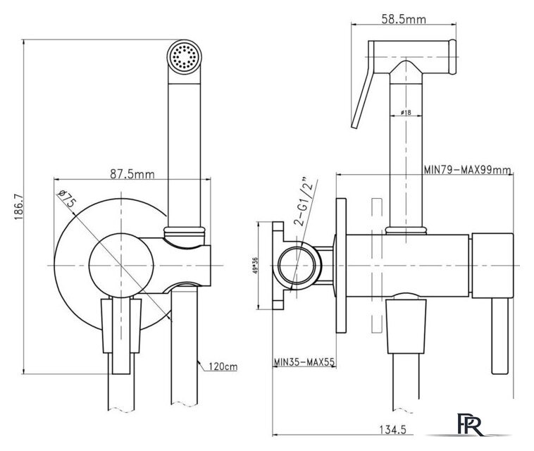 Унитаз напольный Lauter Vortex 2110012VF + гигиенический душ Tera 21GN9011CH - Изображение №30 — Интернет-магазин ПроЗаказ
