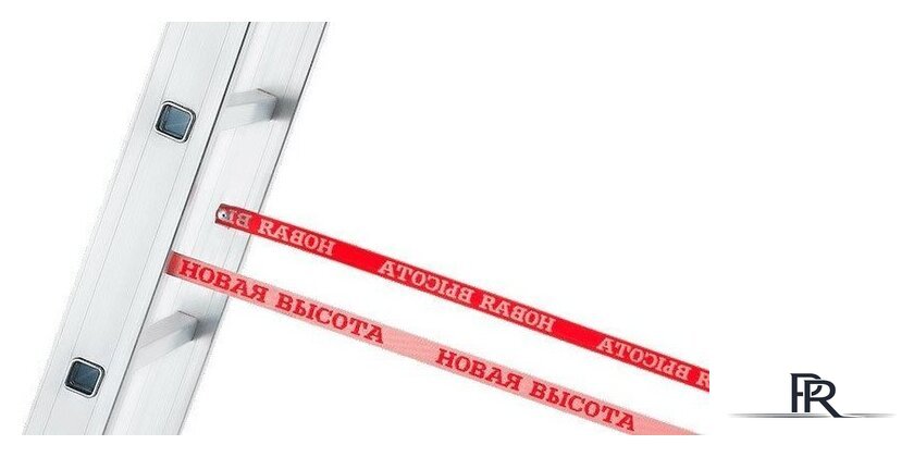 Лестница-стремянка Новая высота NV 123 алюминиевая трёхсекционная 3x8 ступеней - Изображение №6 — Интернет-магазин ПроЗаказ