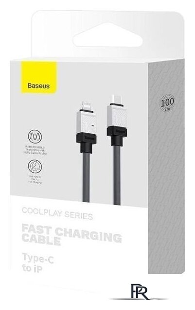 Кабель Baseus CoolPlay Series USB Type-C - Lightning (1 м, черный) - Изображение №7 — Интернет-магазин ПроЗаказ