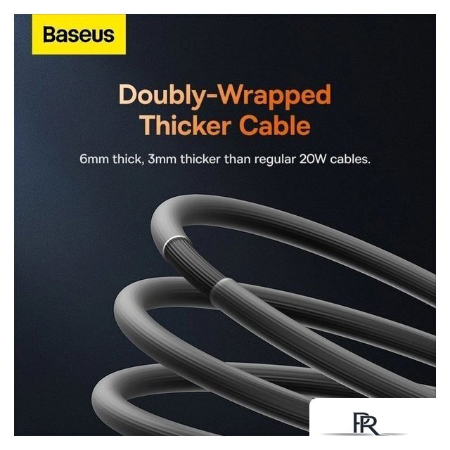 Кабель Baseus CoolPlay Series USB Type-C - Lightning (1 м, черный) - Изображение №10 — Интернет-магазин ПроЗаказ