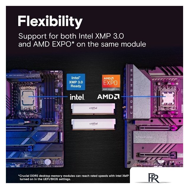 Оперативная память Crucial Pro Overclocking Edition 2x32ГБ DDR5 6400 МГц CP2K32G64C40U5W - Изображение №5 — Интернет-магазин ПроЗаказ