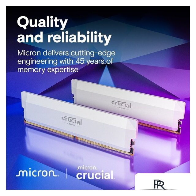 Оперативная память Crucial Pro Overclocking Edition 2x32ГБ DDR5 6400 МГц CP2K32G64C40U5W - Изображение №7 — Интернет-магазин ПроЗаказ