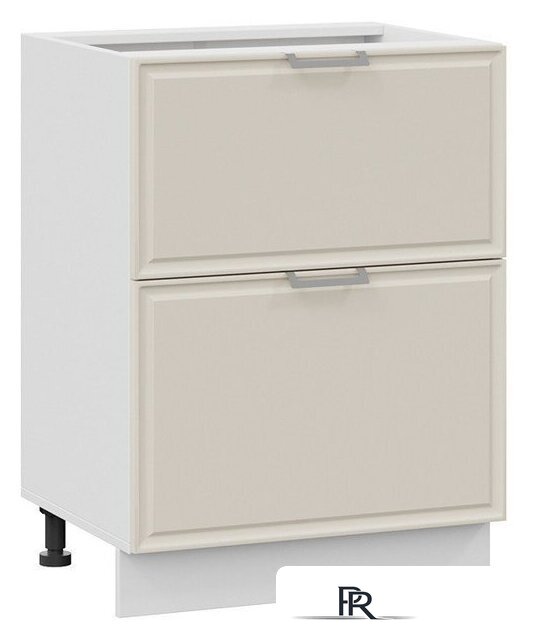 Шкаф напольный Трия Белладжио 1Н6Я2 (белый/софт панакота) - Изображение №1 — Интернет-магазин ПроЗаказ