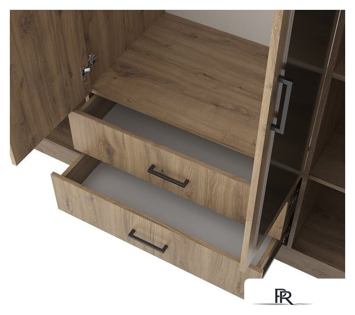 Шкаф распашной Mio Tesoro Хюгге 4D2S Z (дуб наварра) - Изображение №4 — Интернет-магазин ПроЗаказ