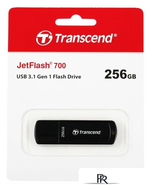 USB Flash Transcend JetFlash 700 512GB (черный) - Изображение №3 — Интернет-магазин ПроЗаказ