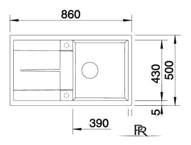 Кухонная мойка Blanco Metra 5 S (темная скала) [518871] - Изображение №2 — Интернет-магазин ПроЗаказ