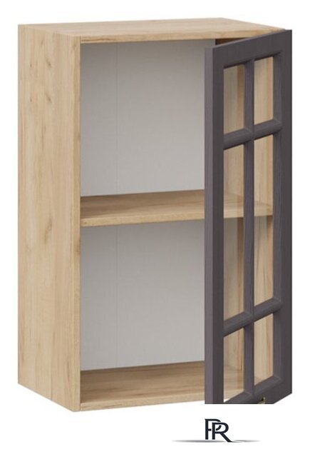 Шкаф навесной Трия Лина 1В45С (дуб крафт золотой/графит) - Изображение №2 — Интернет-магазин ПроЗаказ