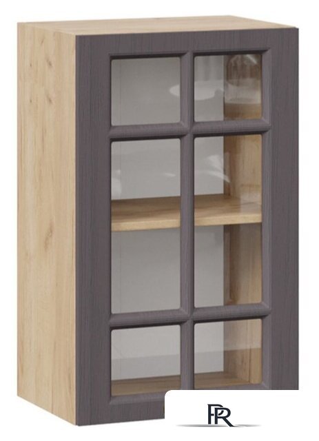 Шкаф навесной Трия Лина 1В45С (дуб крафт золотой/графит) - Изображение №1 — Интернет-магазин ПроЗаказ