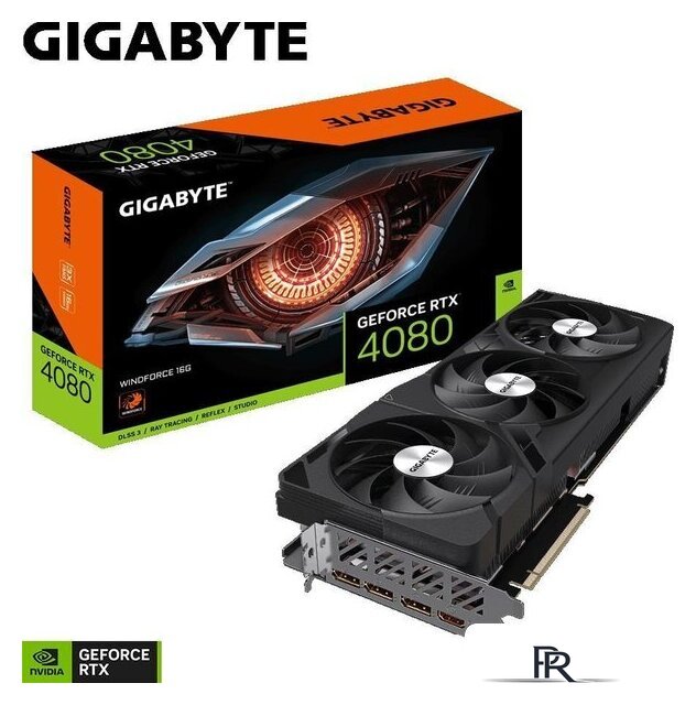 Видеокарта Gigabyte GeForce RTX 4080 16GB Windforce GV-N4080WF3-16GD - Изображение №8 — Интернет-магазин ПроЗаказ