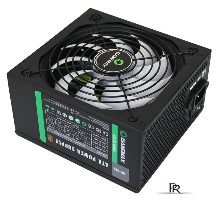 Блок питания GameMax GP-500 (черный) - Изображение №1 — Интернет-магазин ПроЗаказ