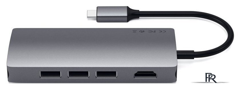 Док-станция Satechi Type-C Multi-Port Adapter 4K with Ethernet V2 ST-TCMA2M - Изображение №3 — Интернет-магазин ПроЗаказ