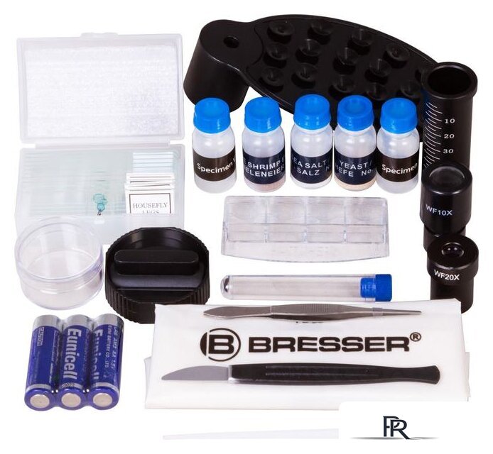 Детский микроскоп Bresser Junior Biolux SEL 40–1600x 74319 (зеленый) - Изображение №8 — Интернет-магазин ПроЗаказ