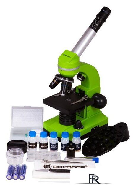 Детский микроскоп Bresser Junior Biolux SEL 40–1600x 74319 (зеленый) - Изображение №7 — Интернет-магазин ПроЗаказ