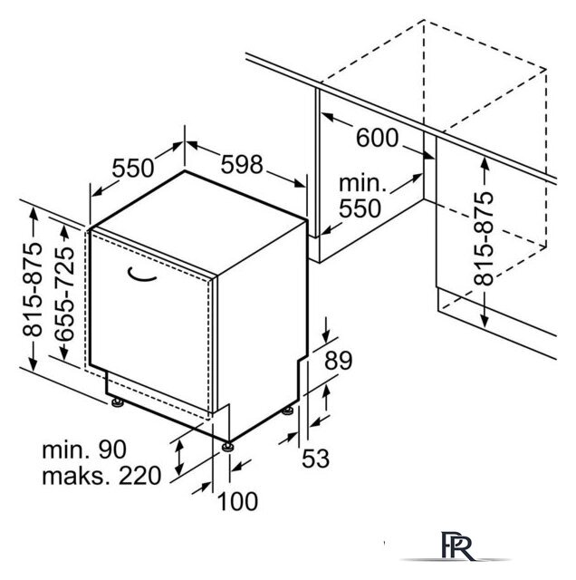 Встраиваемая посудомоечная машина Bosch Serie 2 SMV25EX02E - Изображение №12 — Интернет-магазин ПроЗаказ