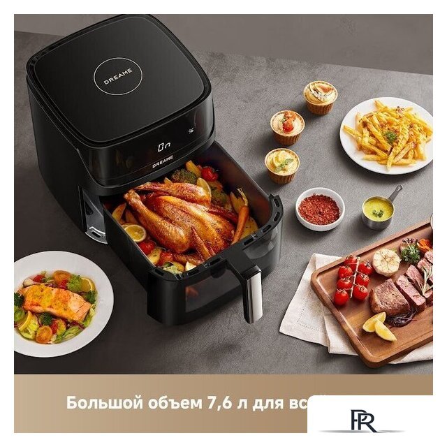 Аэрогриль (аэрофритюрница) Dreame Air Fryer AF10 (черный) - Изображение №7 — Интернет-магазин ПроЗаказ