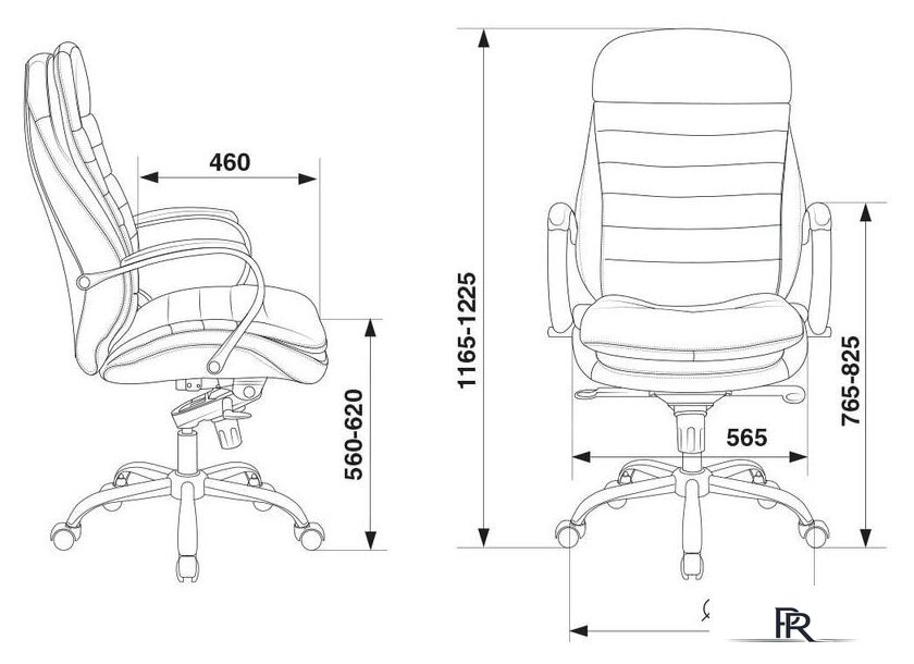 Офисное кресло Бюрократ T-9950/BLACK (черный) - Изображение №10 — Интернет-магазин ПроЗаказ