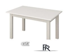 Кухонный стол Senira Кастусь 120-160x75 (белый/белый) - Изображение №1 — Интернет-магазин ПроЗаказ