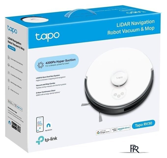 Робот-пылесос TP-Link Tapo RV30 - Изображение №4 — Интернет-магазин ПроЗаказ