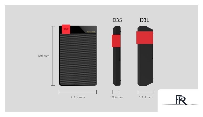 Внешний накопитель Silicon-Power Diamond D30 1TB SP010TBPHDD3SS3K - Изображение №3 — Интернет-магазин ПроЗаказ