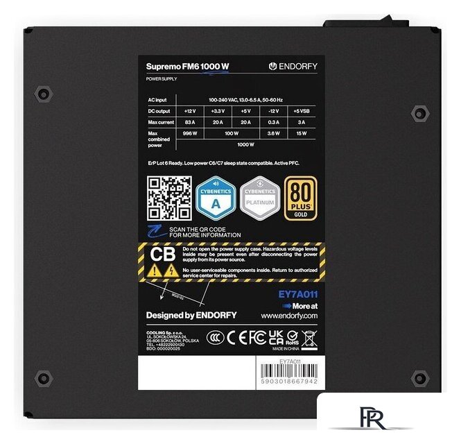 Блок питания Endorfy Supremo FM6 1000W EY7A011 - Изображение №5 — Интернет-магазин ПроЗаказ