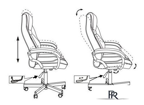 Игровое (геймерское) кресло Zombie Viking 6 Knight Fabric (серый/черный) - Изображение №11 — Интернет-магазин ПроЗаказ