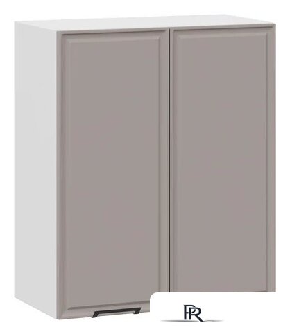 Шкаф навесной Трия Белладжио 1ВВ6 с двумя дверьми (белый/софт капучино) - Изображение №1 — Интернет-магазин ПроЗаказ