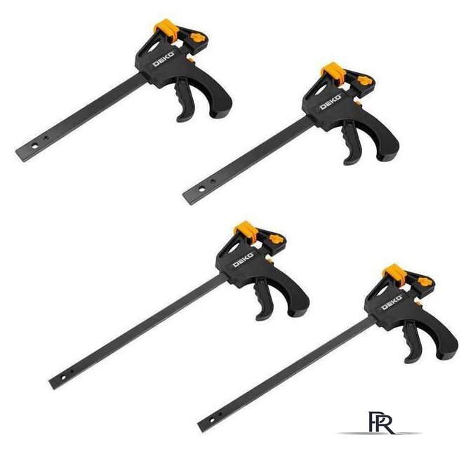 Набор струбцин Deko CLS150-300 (4 шт) - Изображение №1 — Интернет-магазин ПроЗаказ
