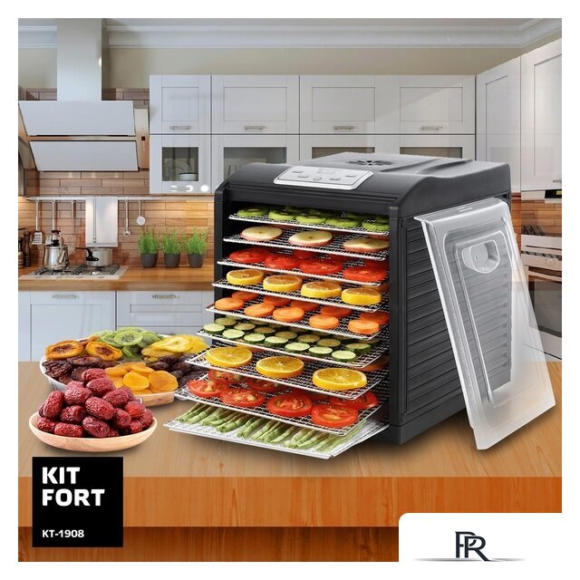 Сушилка для овощей и фруктов Kitfort KT-1908 - Изображение №7 — Интернет-магазин ПроЗаказ